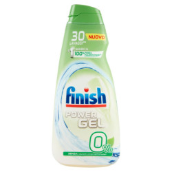 FINISH POWER GEL 0% DISHWASHER LIQUID 30 WASHES 600 ML