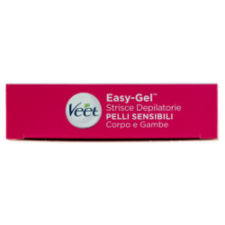 VEET EASY-GEL STRISCE DEPILATORIE PELLI SENSIBILI CORPO E GAMBE 16 PZ