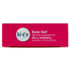 VEET EASY-GEL STRISCE DEPILATORIE PELLI SENSIBILI ASCELLE E ZONA BIKINI 16 PZ