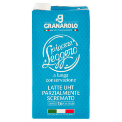 GRANAROLO PIACERE LEGGERO A LUNGA CONSERVAZIONE LATTE UHT PARZIALMENTE SCREMATO 1 LITRO