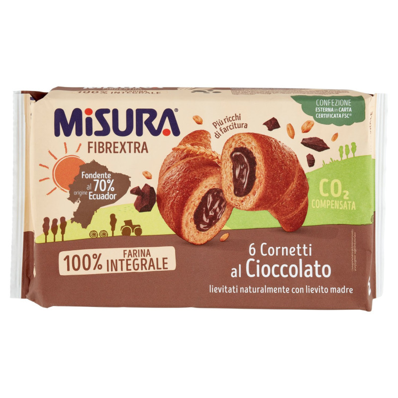 MISURA FIBREXTRA CORNETTI AL CIOCCOLATO 308 G