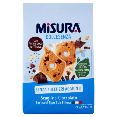 MEDIDA DULCE SIN CHIPS DE CHOCOLATE 290 G