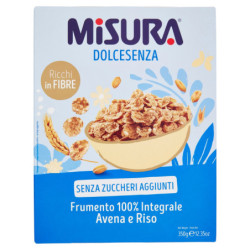 MISURA CEREALI DOLCESENZA FRUMENTO 100% INTEGRALE  AVENA E RISO 350G