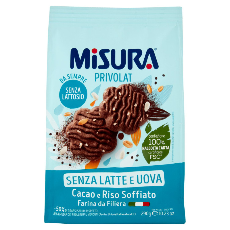 Misura Privolat Cacao e Riso Soffiato 290 g