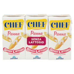 Chef Panna Senza Lattosio 3 x 125 ml