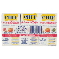 Chef Panna Senza Lattosio 3 x 125 ml