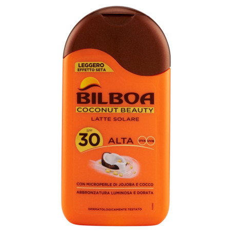 BILBOA COCONUT BEAUTY LATTE SOLARE SPF 30 ALTA 200 ML