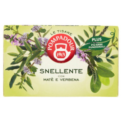 Pompadour Le Tisane Snellente con Matè e Verbena 18 x 2,2 g