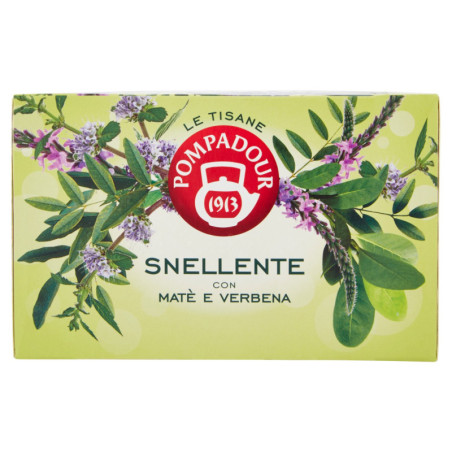 POMPADOUR LE TISANE SNELLENTE CON MATÈ E VERBENA 18 X 2 G