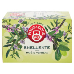 POMPADOUR LE TISANE SNELLENTE CON MATÈ E VERBENA 18 X 2 G