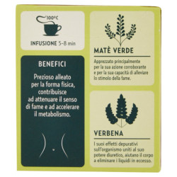 POMPADOUR LE TISANE SNELLENTE CON MATÈ E VERBENA 18 X 2 G