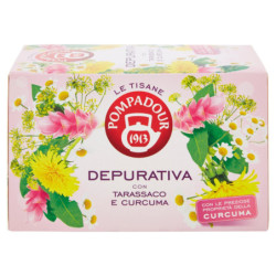 POMPADOUR LE TISANE DEPURATIVA CON TARASSACO E CURCUMA 18 X 2 G