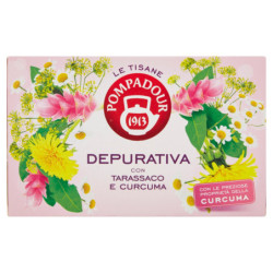 POMPADOUR LE TISANE DEPURATIVA CON TARASSACO E CURCUMA 18 X 2 G