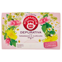 POMPADOUR LE TISANE DEPURATIVA CON TARASSACO E CURCUMA 18 X 2 G