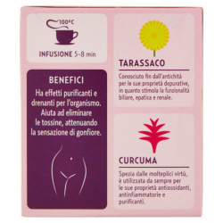 POMPADOUR LE TISANE DEPURATIVA CON TARASSACO E CURCUMA 18 X 2 G