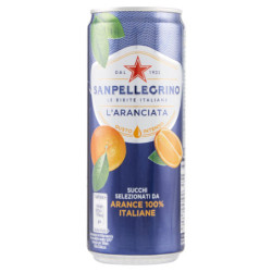 SANPELLEGRINO kohlensäurehaltige Getränke, Orange, 33 cl Dose