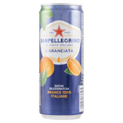 SANPELLEGRINO kohlensäurehaltige Getränke, Orange, 33 cl Dose