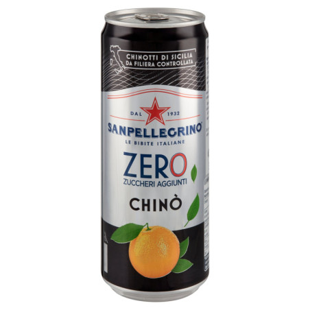 SANPELLEGRINO CHINÒ ZERO ZUCCHERI AGGIUNTI, LATTINA 33 CL