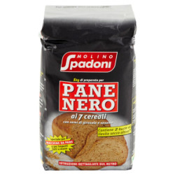 MOLINO SPADONI 1 KG DE MEZCLA DE PAN NEGRO DE 7 GRANOS 1000 G