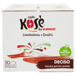 caffè Kosè Deciso 50 Cialde Compostabili* per macchine espresso 350 g