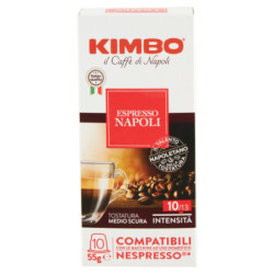 Kimbo Espresso Napoli Compatibili con le Macchine Nespresso* 10 x 5,5 g