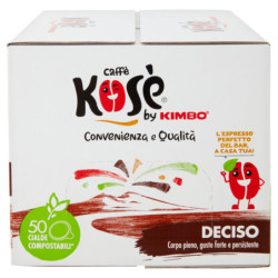 CAFÉ KOSÈ DOSES COMPOSTABLES* DECISO 50 X 7,3 G