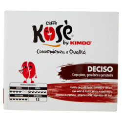 CAFÉ KOSÈ DOSES COMPOSTABLES* DECISO 50 X 7,3 G