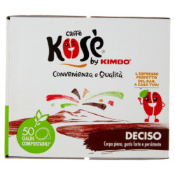 CAFFÈ KOSÈ CIALDE COMPOSTABILI* DECISO 50 X 7,3 G