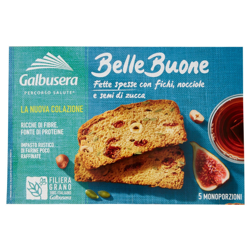 GALBUSERA BELLEBUONE DICKE SCHEIBEN MIT FEIGEN, HASELNÜSSEN UND KÜRBISKERNEN 5 X 40 G