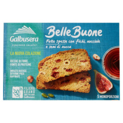 GALBUSERA BELLEBUONE FETTE SPESSE CON FICHI, NOCCIOLE E SEMI DI ZUCCA 5 X 40 G