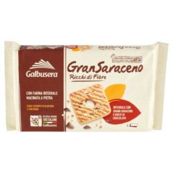 GALBUSERA GRANSARACENO RICH IN WHOLE FIBER WITH BUCKWHEAT AND CHOCOLATE CHIPS 6 X 43.3 G