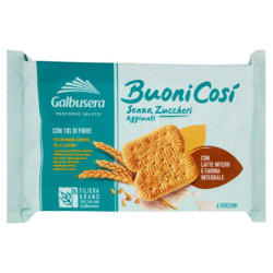 GALBUSERA BUONICOSÌ SIN AZÚCARES AÑADIDOS CON LECHE ENTERA Y HARINA ENTERA INTEGRAL 6 X 50 G