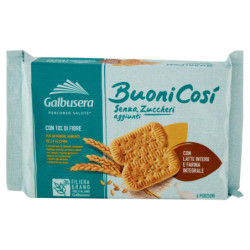 Galbusera BuoniCosì Senza Zuccheri aggiunti con Latte Intero e Farina Integrale 6 x 50 g