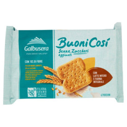 GALBUSERA BUONICOSÌ SIN AZÚCARES AÑADIDOS CON LECHE ENTERA Y HARINA ENTERA INTEGRAL 6 X 50 G