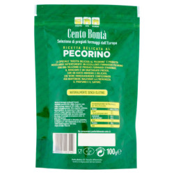 CENTO BONTÀ RECETA DELICADA CON PECORINO FRESCO RALLADO 100 G