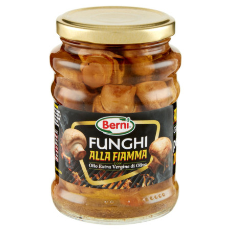 BERNI FUNGHI ALLA FIAMMA CON OLIO EXTRA VERGINE DI OLIVA 350 G