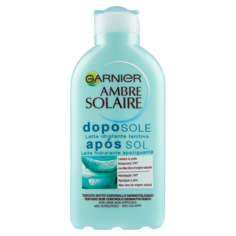 GARNIER AMBRE SOLAIRE CREMA DOPOSOLE ALOE VERA, 200 ML