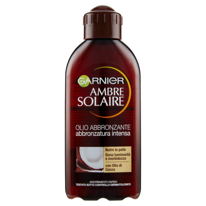 GARNIER AMBRE SOLAIRE OLIO ABBRONZANTE ABBRONZATURA INTENSA, 200 ML