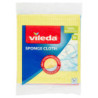 VILEDA 100% NATURAL BIODEGRADABLE SPONGE CLOTH, COMPOSED OF CELLULOSE AND 30% RECYCLED COTTON 3 PCS