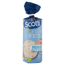 SCOTTI RICE LE ORGANIC CRISPY RISETTE LOW-SODIUM WITHOUT ADDED SALT 130 G