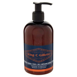 KING C. GILLETTE DETERGENTE BARBA E VISO CON ACQUA DI COCCO, OLIO DI ARGAN E OLIO DI AVOCADO 350 ML