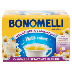 Bonomelli Camomilla in Filtri con Melatonina e con Magnesio Setacciata in Filtri 14 filtri 35 g