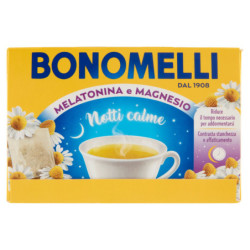 Bonomelli Camomilla in Filtri con Melatonina e con Magnesio Setacciata in Filtri 14 filtri 35 g