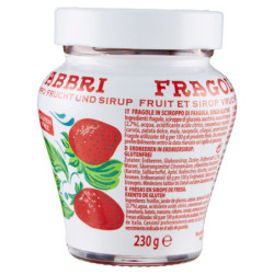 FRAGOLA FABBRI FRUTTO E SCIROPPO 230 G