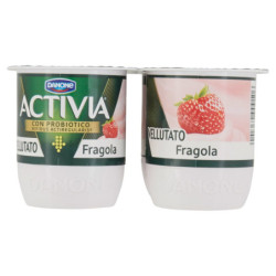 ACTIVIA FRESA ATERCIOPELADA 4 BOTES X 125 G