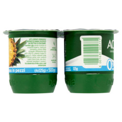 ACTIVIA 0% GRASSI ANANAS IN PEZZI 4 X 125 G