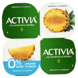 ACTIVIA PIÑA 0% GRASA TROZOS 4 X 125 G