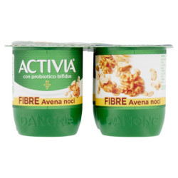 ACTIVIA FIBRAS DE AVENA NUECES 4 X 125 G