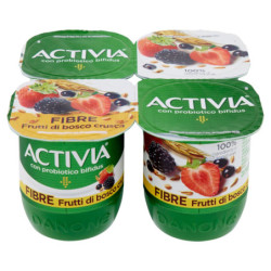 ACTIVIA FIBRAS BAYAS Y SALVADO 4 X 125 G