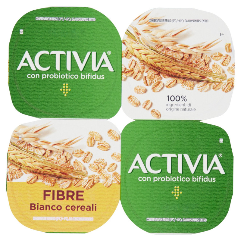 CEREALES FIBRAS BLANCAS ACTIVIA 4 X 125 G